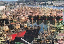 29 CONCARNEAU FISHING BOATS SHELTERED FROM THE STORM IN L
