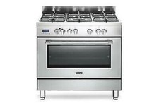 Delonghi Pro96MxEd Cuisine Piano De Cuisson Four 5 Brûleurs 90X60 Pizza Inox