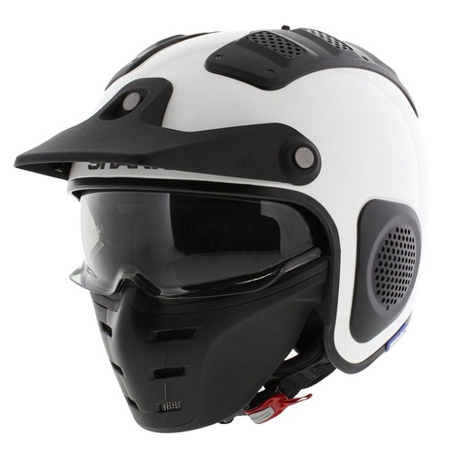 Casque shark drak blanc - casque,