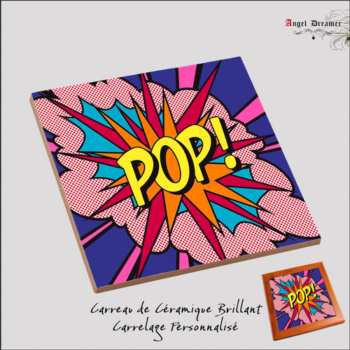 Carrelage imprimé pop roy - carrelage, de