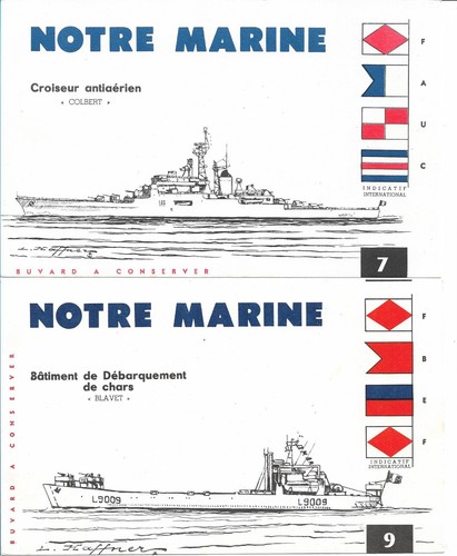 Lot buvards notre marine 7 - 2,