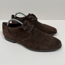 JM Weston Men’s Suede Leather Oxford Dress Shoes Brown Size 9