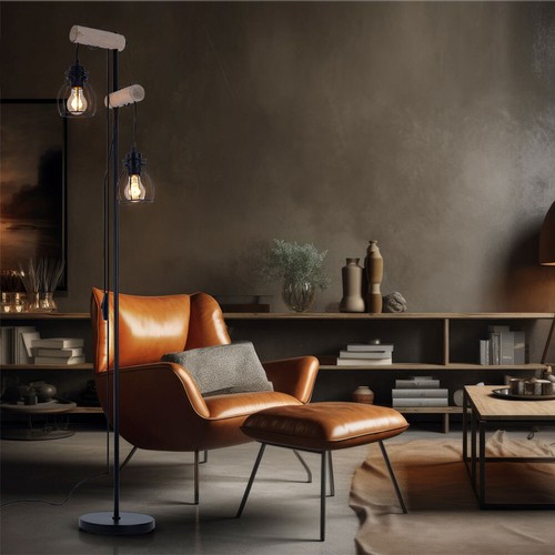 Lampadaire vintage réglable - lampadaire,