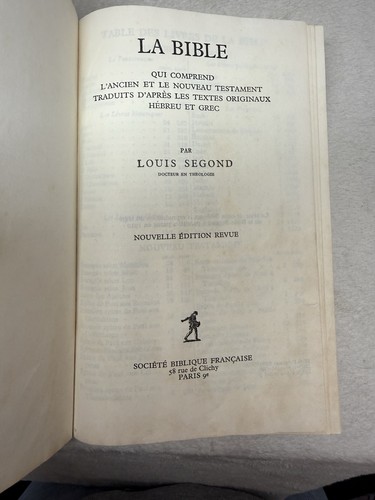 Sainte bible ancien nouveau - la,