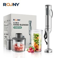 Mélangeur à Immersion manuel 1000W puissant 4 en 1, mélangeur alimentaire en aci