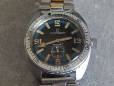 superb vintage men's MICHEL HERBELIN mechanical diving watch