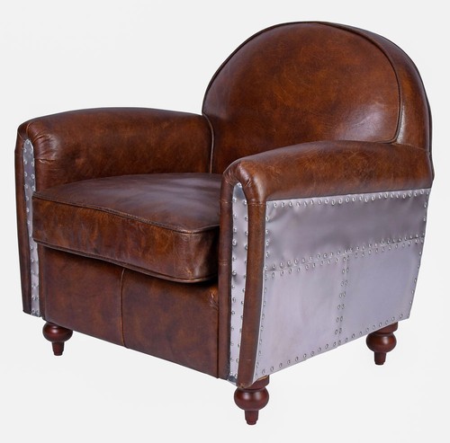 Cuir véritable fauteuil - cuir,