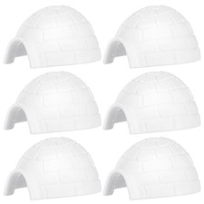6 Pcs Fille Chambre Enfant Modèle D'igloo Jouet Animaux Arctiques