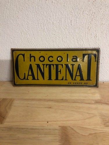 Plaque publicitaire ancienne - plaque,