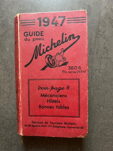 Guide pneu michelin 1947 - du,
