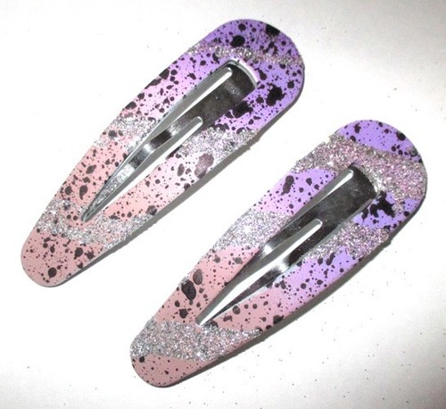 Barrettes pailletées - 2, cm