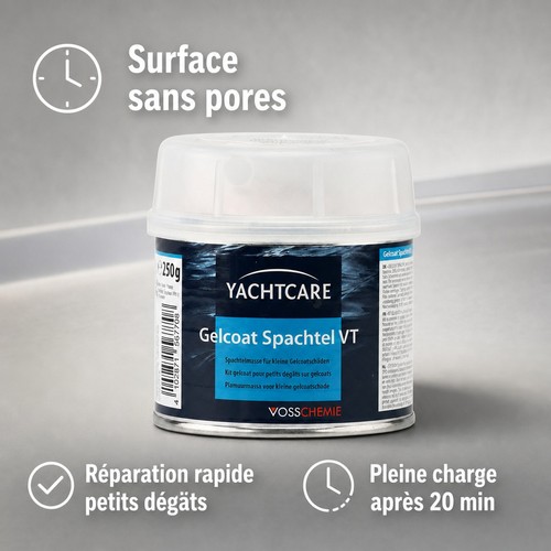 Mastic gelcoat blanc 250 - gelcoat, g