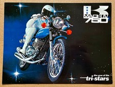 DEPLIANT BROCHURE KAWASAKI 750 H2 MACH IV - JAPAN 1972 - RARE - COMME NEUF