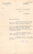 1929 AVOCAT HENRI GOUBET A