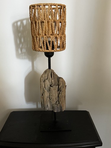 Lampe bois flotté art deco - flotté, art&deco