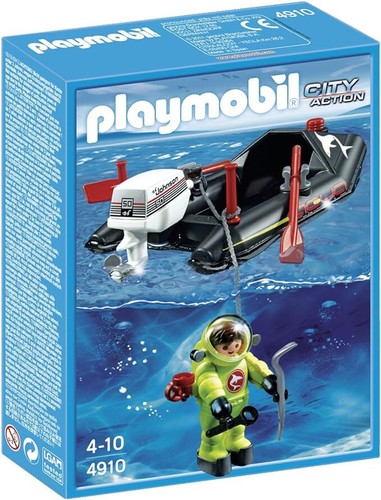 Playmobil city action bateau - action,