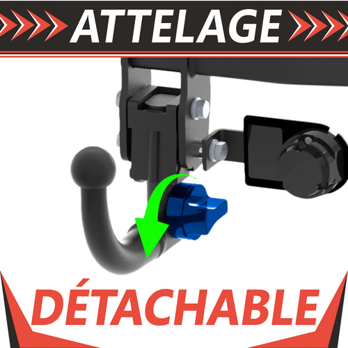 Attelage détachable pour - , bmw