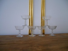 6 anciennes coupes champagne