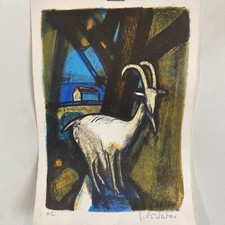 Briata Lithographie Chèvre Corse 