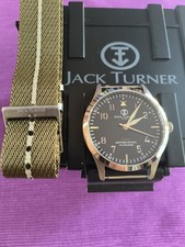 Jack Turner Black Dial Field /Pilot  Watch ... The Traveller Edition