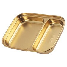  Plateau Inox De Service À Collation Assiette Nourriture Ménagère