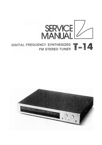 Service manuel instructions - service,