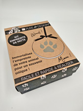 Coffret kit pour realiser une empreinte de la patte de votre animal chien,chat..