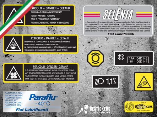Kit autocollants compartiment - kit,