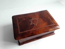 coffret boite bois juive