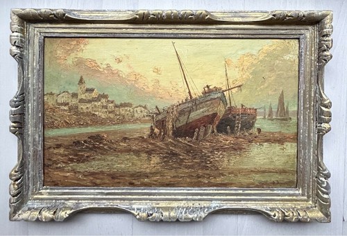 Fishing boat seascape - boat,,