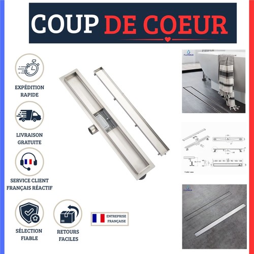 Caniveau douche cm - de, inox