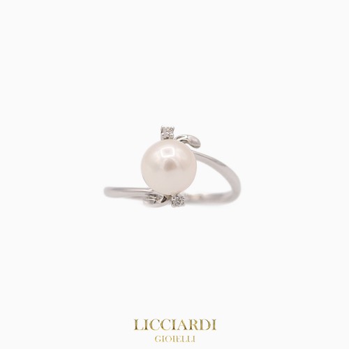 Bague femme blanc kt - or, 18
