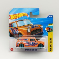 Hot Wheels Austin Mini Van '67 – Orange - Union Jack – Art Cars 2025 – Neuf