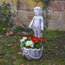 Jardinière fille statue bac