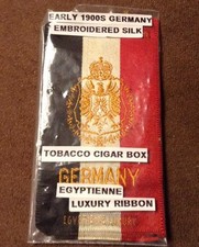 Tobacco Cigarette Silk, Germany, Egyptienne Luxury Ribbon, Early 1900s