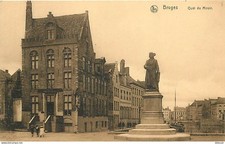 Belgium - Bruges - Quai du Miroir - new map - postcard - see scans double-sided