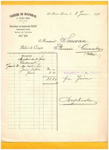 Plessis dorin verrerie de - (41),
