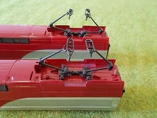 POUR TGV GAMME MEHANO LOT DE 2 PANTOGRAPHES DOUBLE NOIR EN TBE