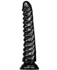 Sextoy Plug Nervuré Noir