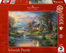 Puzzle 1000 pièces - Kinkade : Paradis Naturel