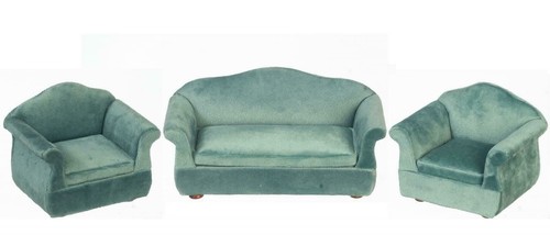 Canapé velours teal 2 - velours,
