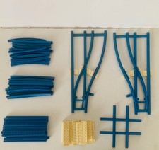 Lot de rails bleus vintage