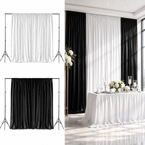 Rideau toile fond mariage - toile,