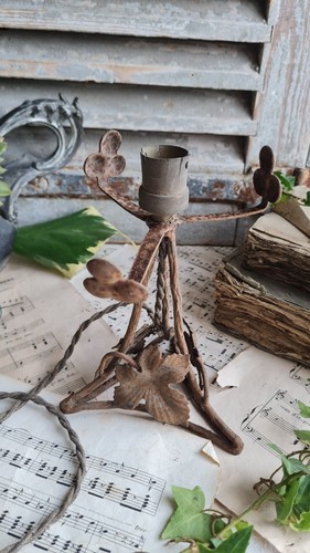 Ancien petit pied lampe - pied, en
