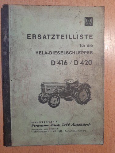 Hela diesel tracteur d416 - tracteur,