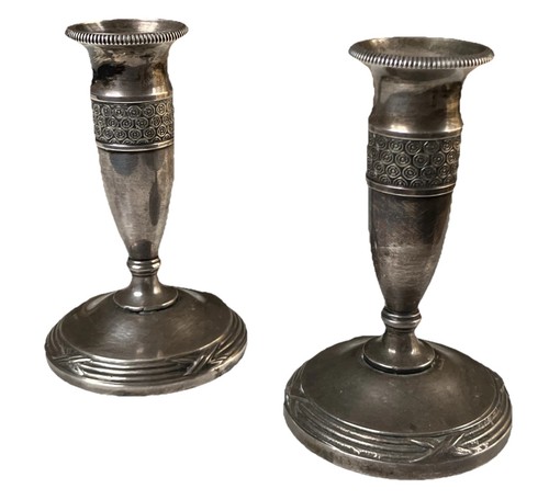 Paire bougeoirs toilette - bougeoirs,
