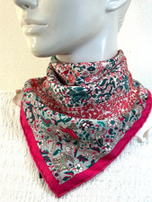 HERMES Jardins de Soie  Carre 45 silk scarf Rose pink #f6013