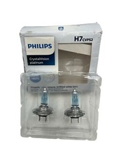 2x- PHILIPS Crystal Vision Platinum H7 55W Lamp Bulbs NEW!