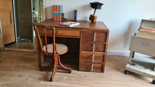 Secrétaire ancien pin - secrétaire, en