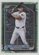 2024 Bowman Draft Chrome Lunar Glow Refractor Fenwick Trimble #BDC-121